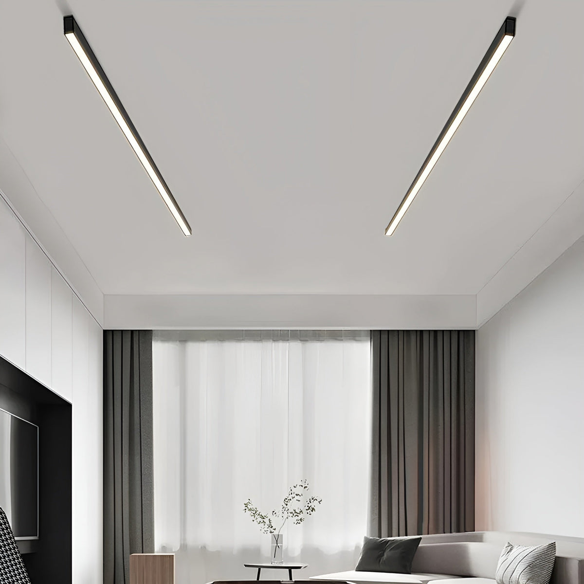 Modern Slim LED Ceiling Light – Ultra-Thin Flush Mount Fixture for Living Room, Bedroom & Dining Room
