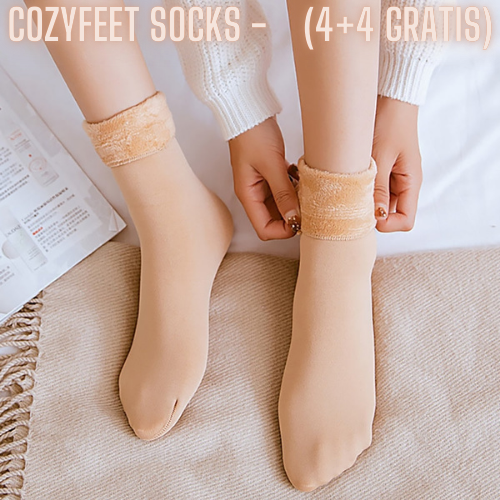 Thermal Knit Winter Socks – Fleece-Lined Crew Socks for Cold Weather & Indoor Lounging