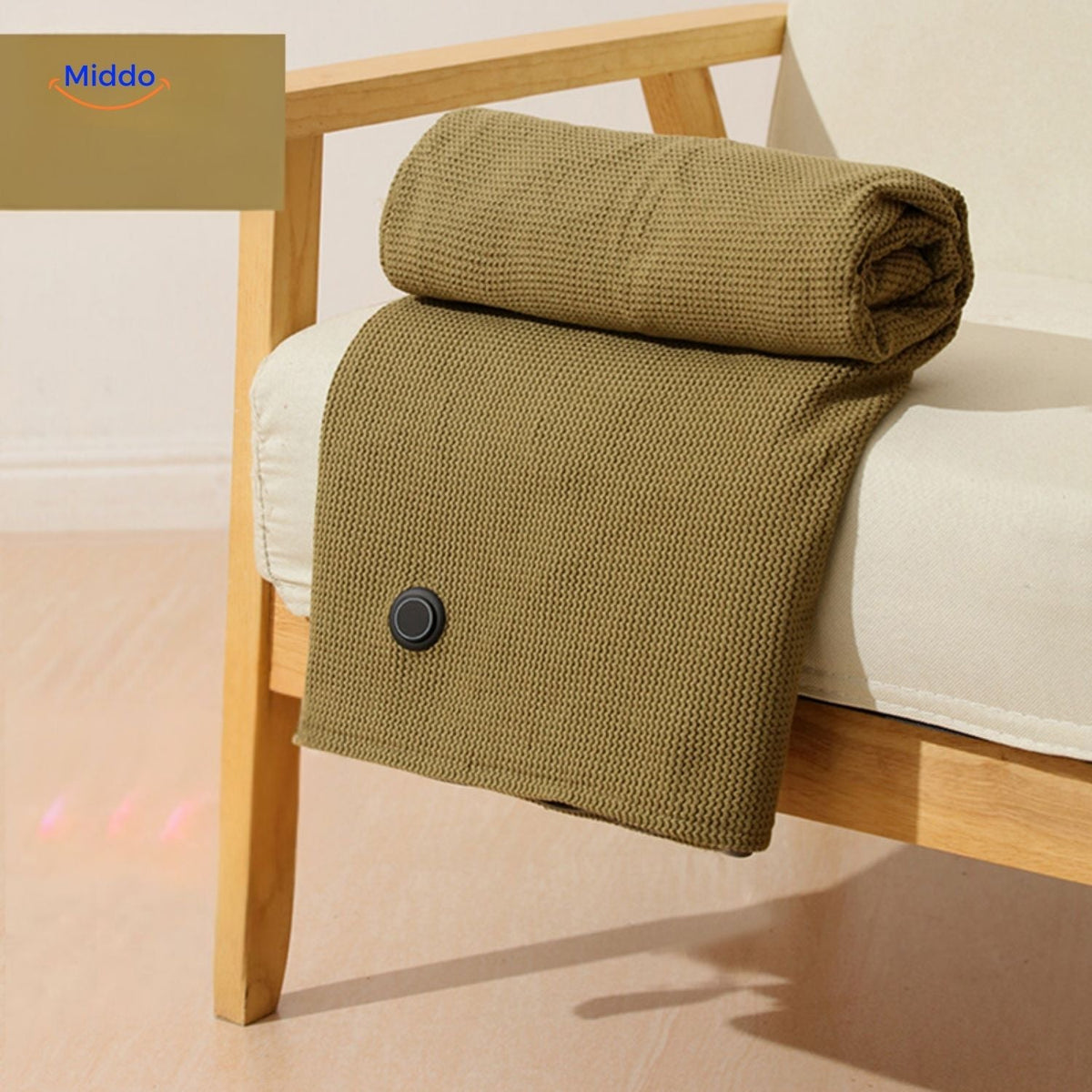 USB Powered Graphene Heated Throw Blanket with 3 Temperature Settings for Indoor & Outdoor Use