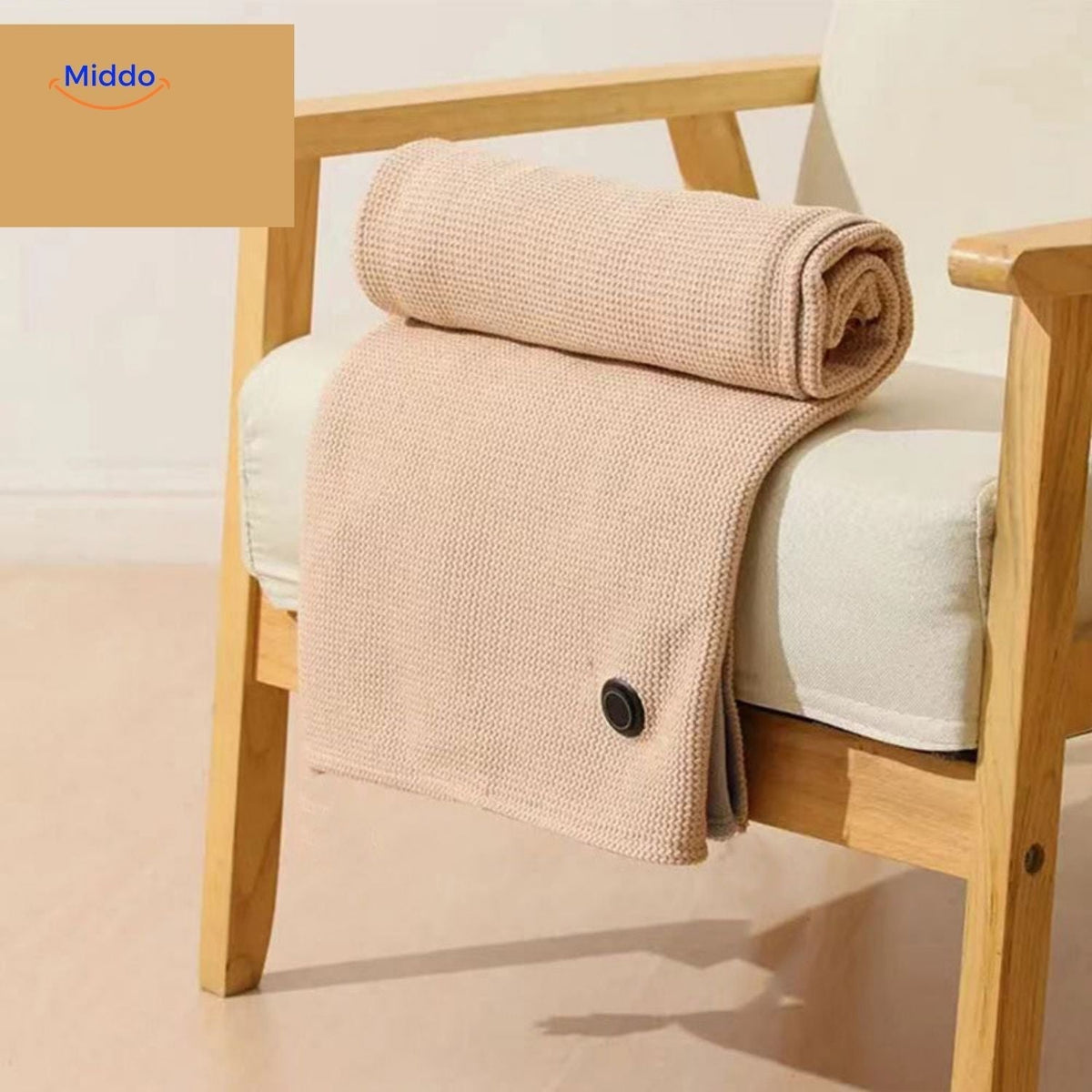 USB Powered Graphene Heated Throw Blanket with 3 Temperature Settings for Indoor & Outdoor Use