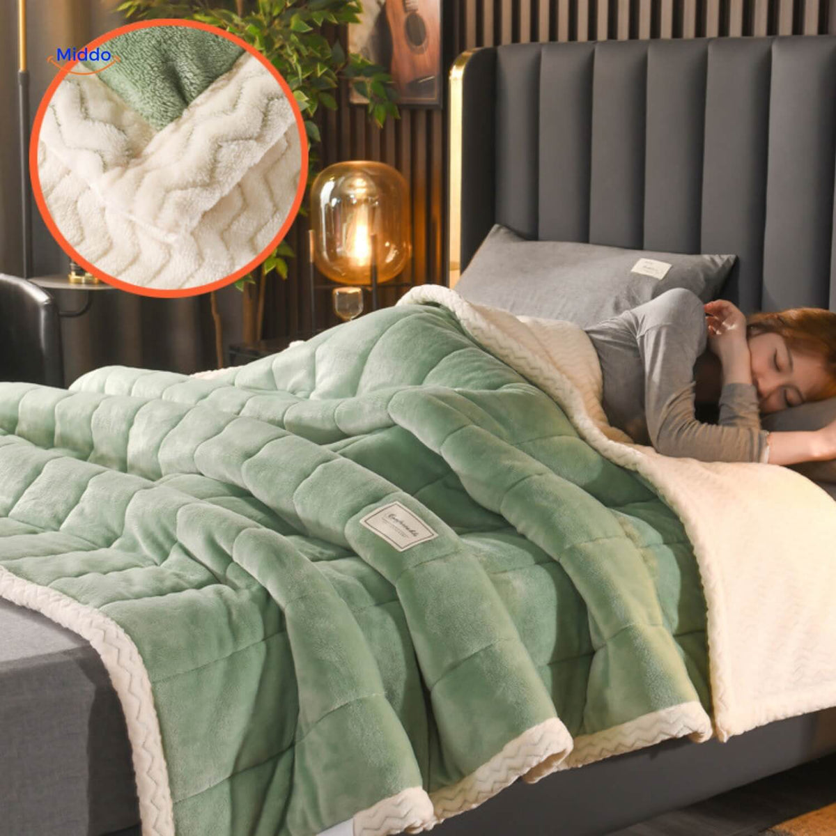 Reversible Plush Fleece Throw Blanket – Ultra-Soft Double-Sided Winter Blanket for Bed & Couch