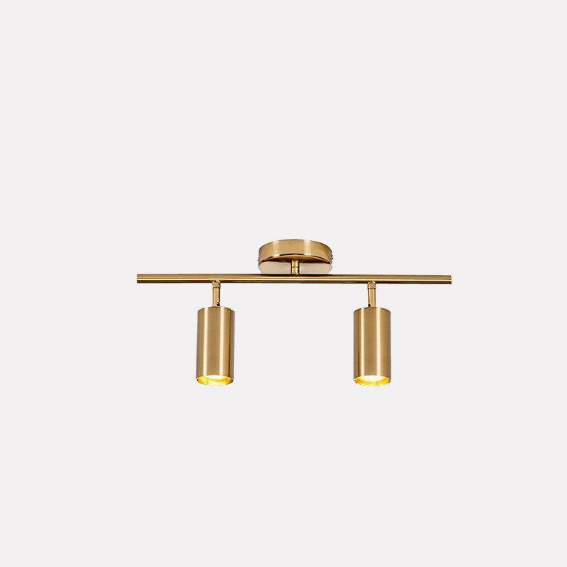 Pivoting Metal Track Spotlight Fixture 350° Swivel Wall & Ceiling Mount LED Accent Light for Living Room Bedroom Kitchen Gallery Art Display | Thomler