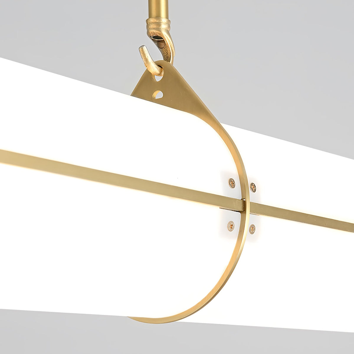 Lámpara LED lineal ajustable de 59 pulgadas, metal y acrílico, tres temperaturas de color para comedor, cocina, sala de estar, interior moderno L | Thomler