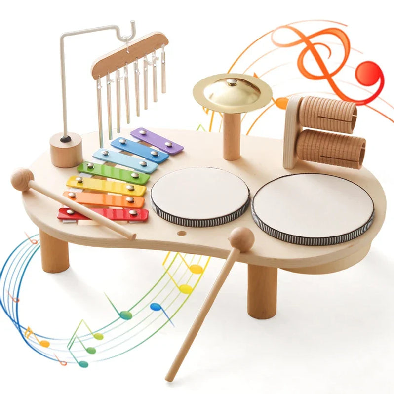 Houten Muziekstation - Creatief Muzikaal Plezier Voor De Kleintjes