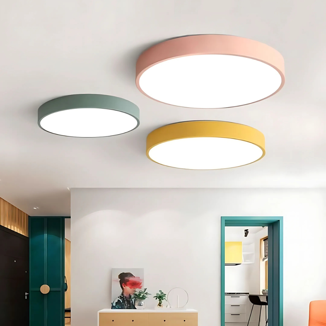 Houten opbouw-LED-plafondlamp 3000K zacht wit voor slaapkamer, woonkamer, hal, minimalistische Scandinavische stijl, modern, inbouw, plat design AC | Thomler