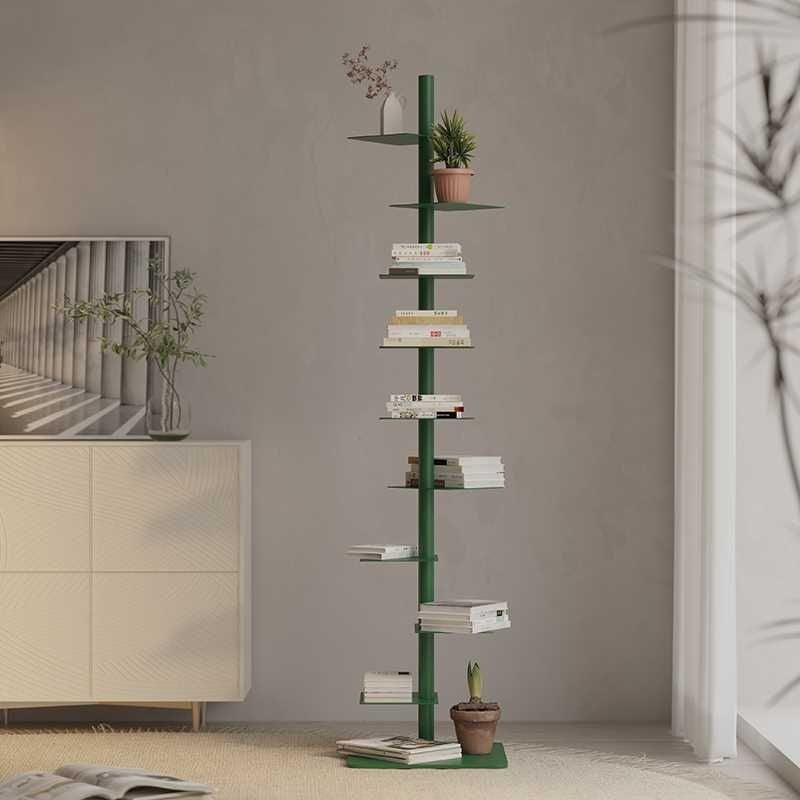 Tower Storage Rack 9-Tier Vertical Shelving Unit for Organizing Books Files Office Supplies Multicolor Steel Frame 68.5 in Tall 15.75 in Wid | Thomler