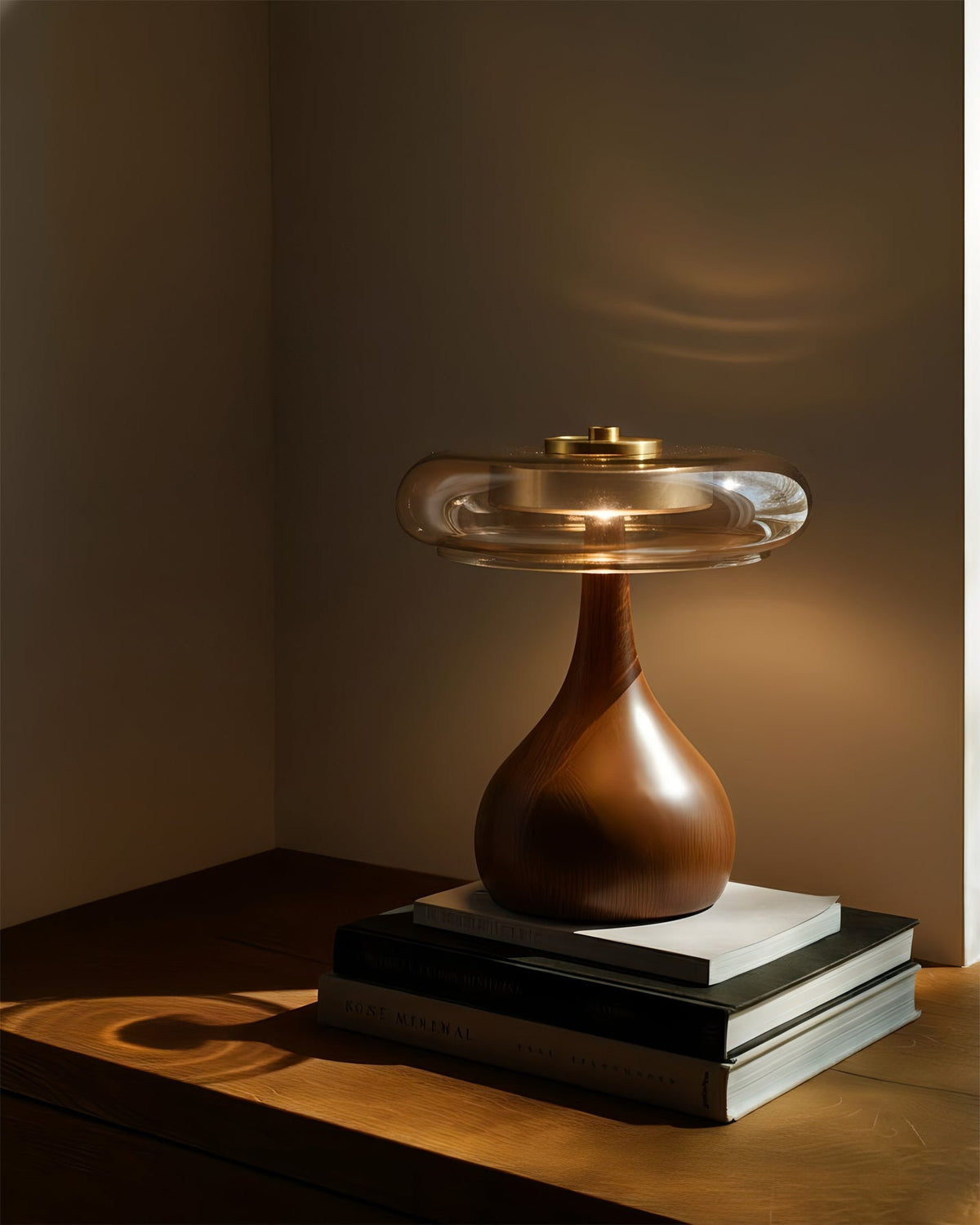 Desk Lamp with 3 Color Temperatures Glass and Brass LED Touch Light for Bedroom Office Nightstand Reading Warm Cool Neutral White 12W 10 Inc | Thomler