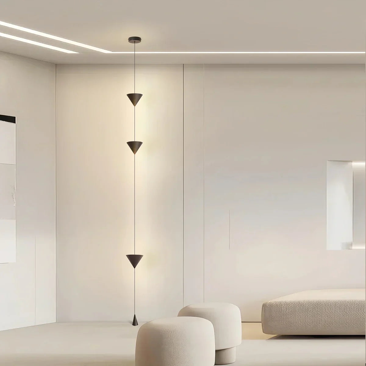 Adjustable Height Pole Light Iron & Acrylic LED Up to 11.5 Feet for Bedroom Living Room Modern Home Office Minimal Vertical Standing Accent | Thomler