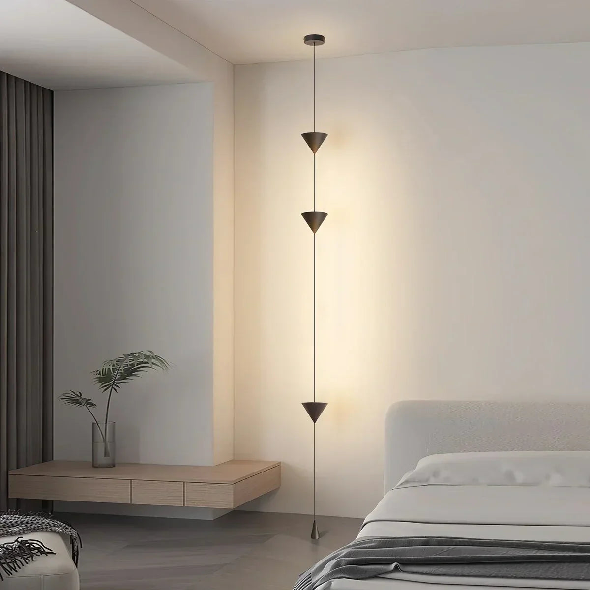 Adjustable Height Pole Light Iron & Acrylic LED Up to 11.5 Feet for Bedroom Living Room Modern Home Office Minimal Vertical Standing Accent | Thomler