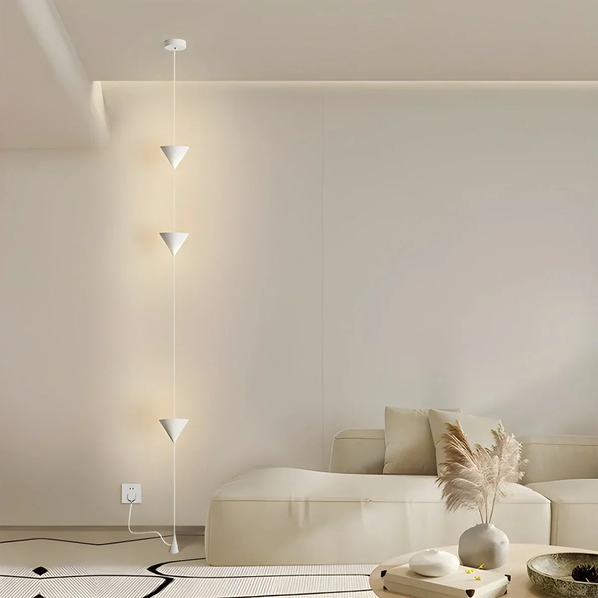 Adjustable Height Pole Light Iron & Acrylic LED Up to 11.5 Feet for Bedroom Living Room Modern Home Office Minimal Vertical Standing Accent | Thomler