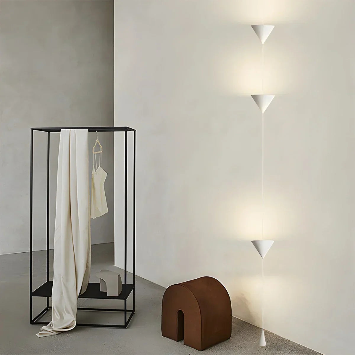 Adjustable Height Pole Light Iron & Acrylic LED Up to 11.5 Feet for Bedroom Living Room Modern Home Office Minimal Vertical Standing Accent | Thomler