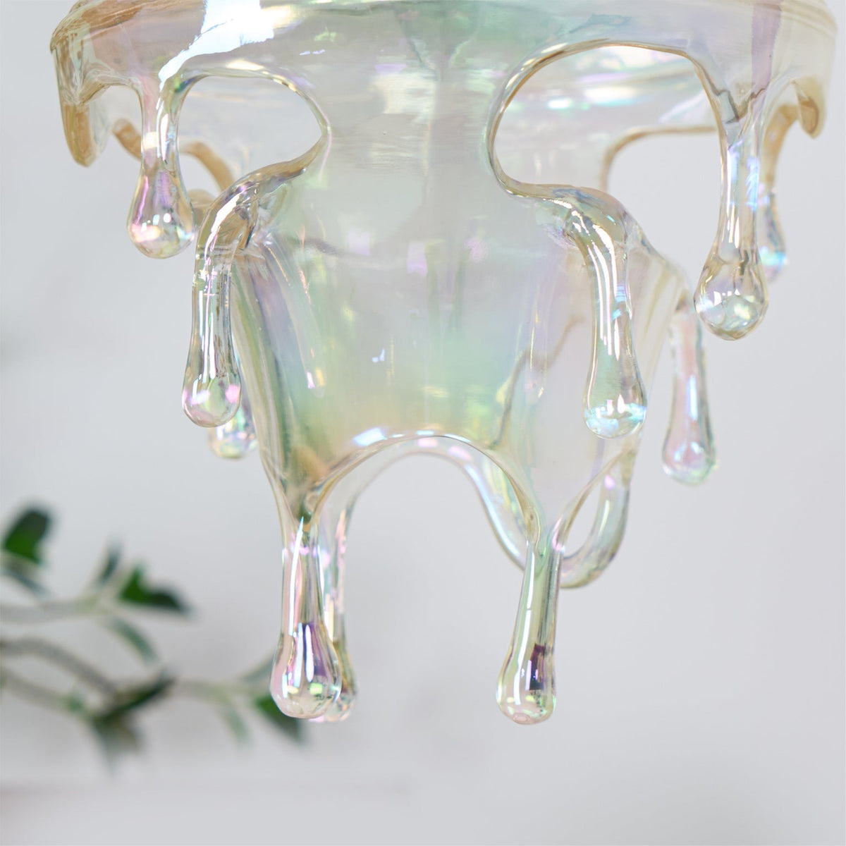Resin Drip Hanging Lamp for Dining Room & Kitchen | Adjustable Cord Ceiling Fixture | LED or Edison Bulb Compatible | Modern Art Statement P | Thomler