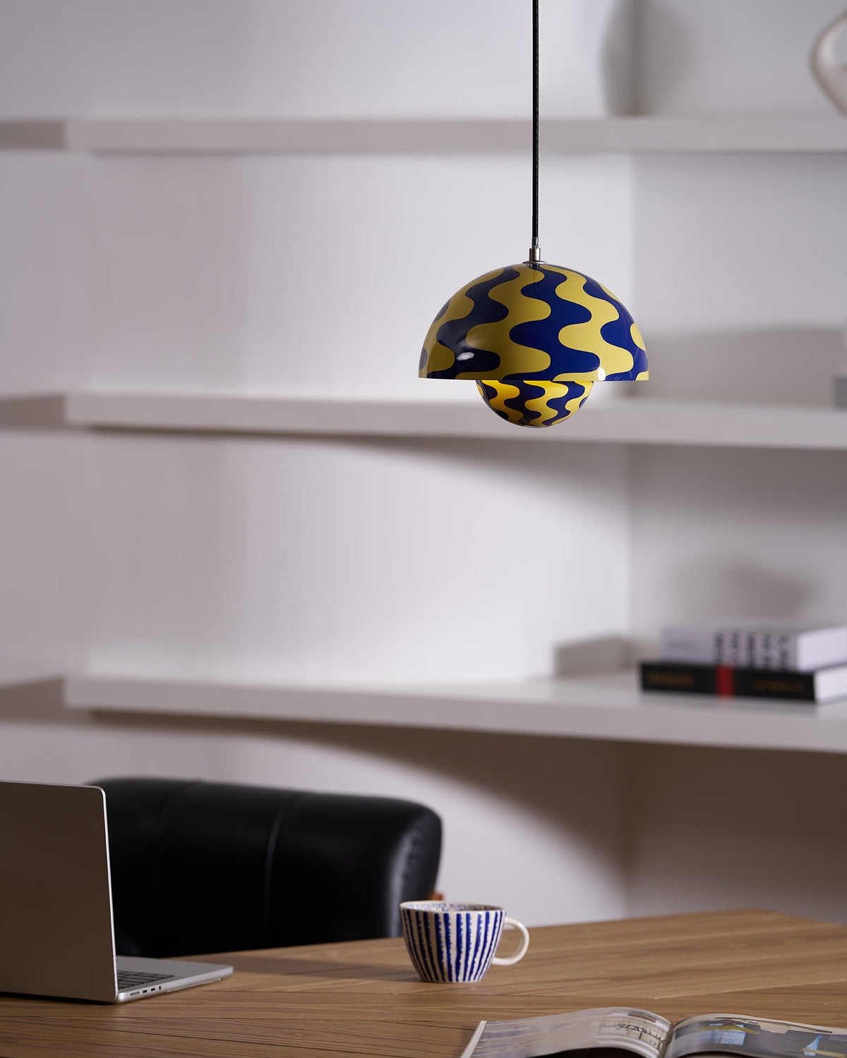 Geometric Aluminum Hanging Fixture 9 Inch Matte Modern Overhead Illumination for Kitchen Dining Room Entry | Thomler