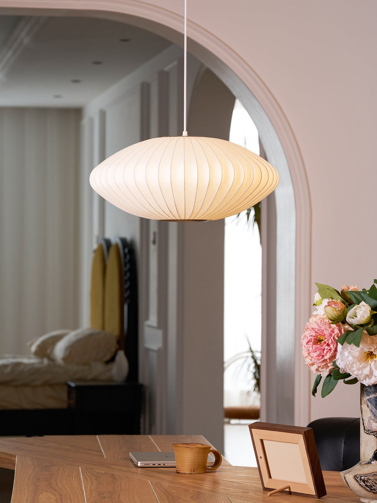 Stalen draadgaas plafondlamp 20 inch wit voor kookeiland eetkamer moderne hanglamp verstelbaar snoer E26 fitting