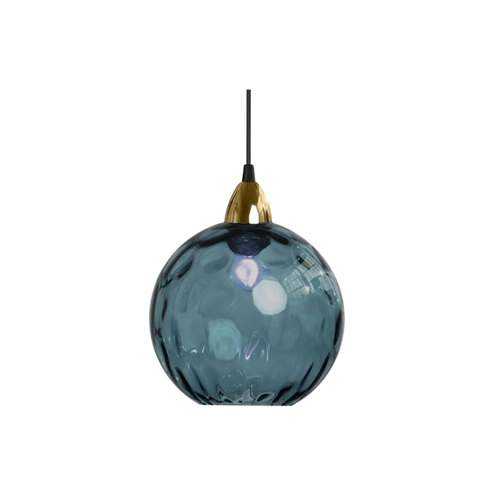 Getextureerde glazen hanglamp 7,9 inch, verlichting voor kookeiland in de eetkamer, in hoogte verstelbare moderne bolvormige pendellamp, minimalistische plafondlamp voor K | Thomler