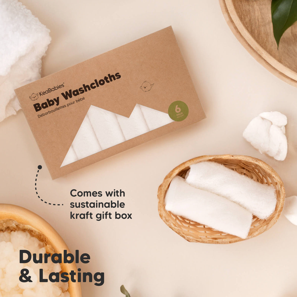 Deluxe Bamboo Baby Washcloths