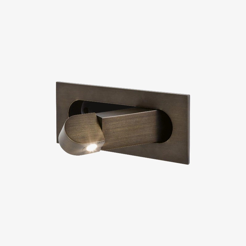 Aplique de pared LED giratorio con interruptor de botón para lectura nocturna enfocada en espacios compactos | Thomler