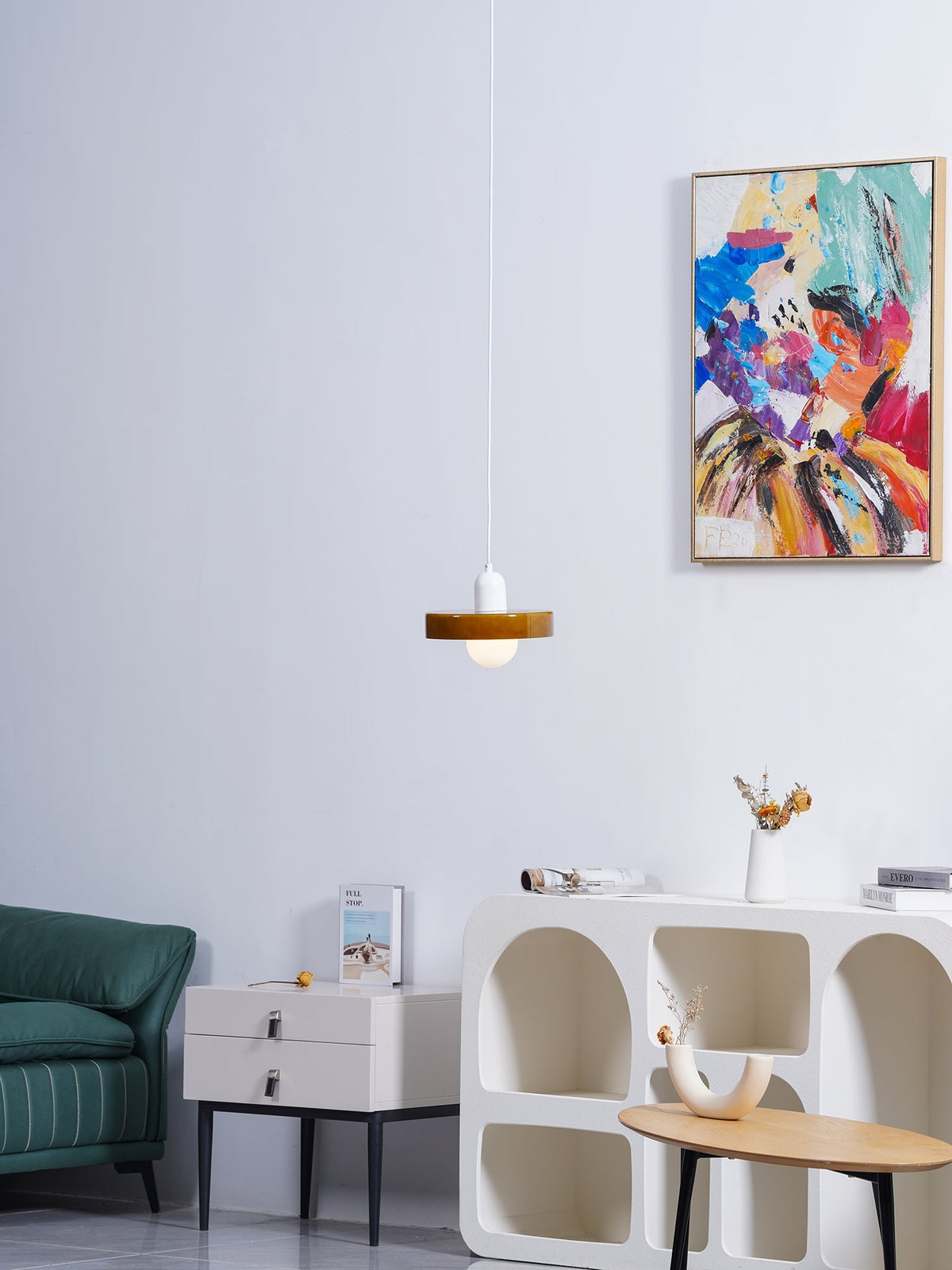Frosted Glass Globe Ceiling Light 10 Inch Semi-Flush Mount LED Fixture for Bedroom Kitchen Hallway Low Profile Indoor Lighting | Thomler