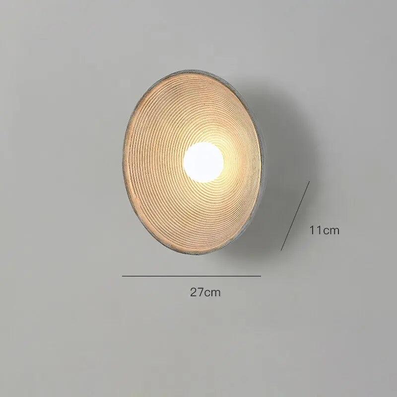 Textured Resin Wall Sconce Light Fixture White or Light Brown Accent Lamp for Bedroom Living Room Bathroom Mid-Century Modern Vintage Inspir | Thomler
