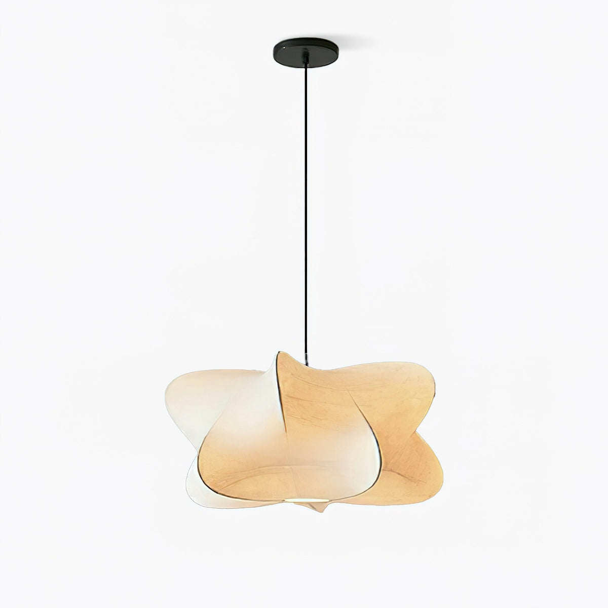 Lámpara colgante de 3 luces Silk Cloud, blanca, 24 pulgadas, montaje en techo ajustable, E27, para comedor, sala de estar, cocina, luz de techo interior moderna | Thomler
