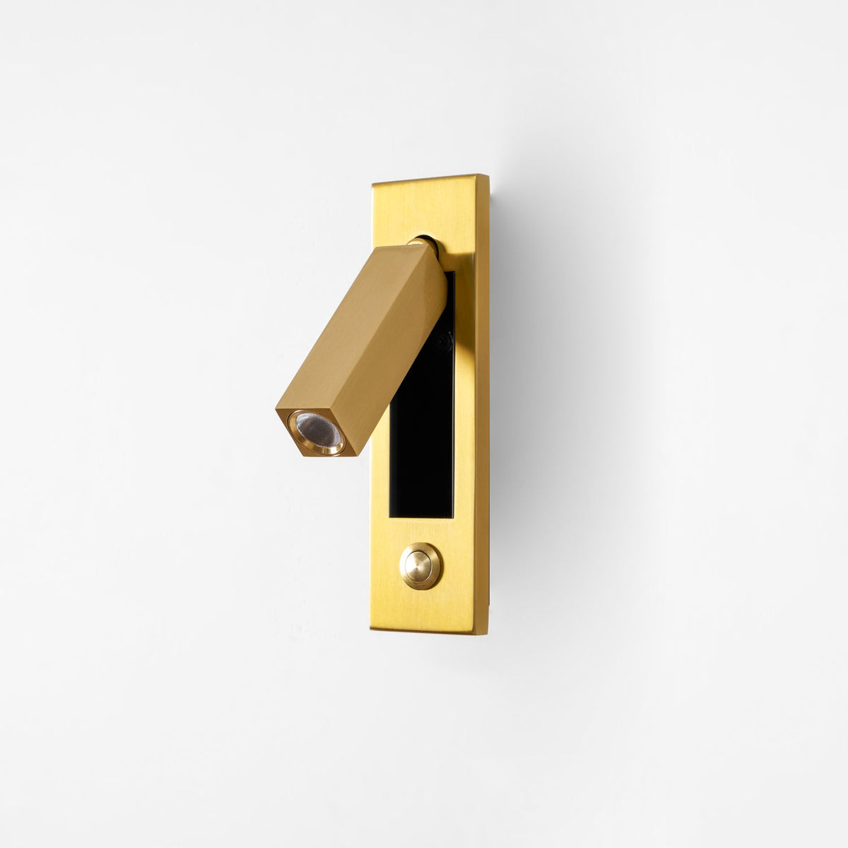 Lámpara de pared articulada de aluminio para lectura, estudio y cabecera