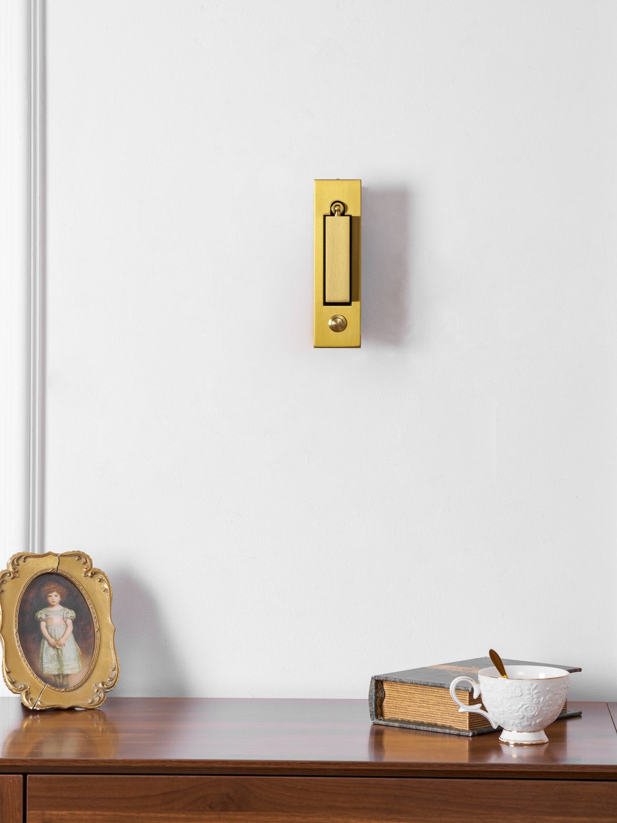 Lámpara de pared articulada de aluminio para lectura, estudio y cabecera