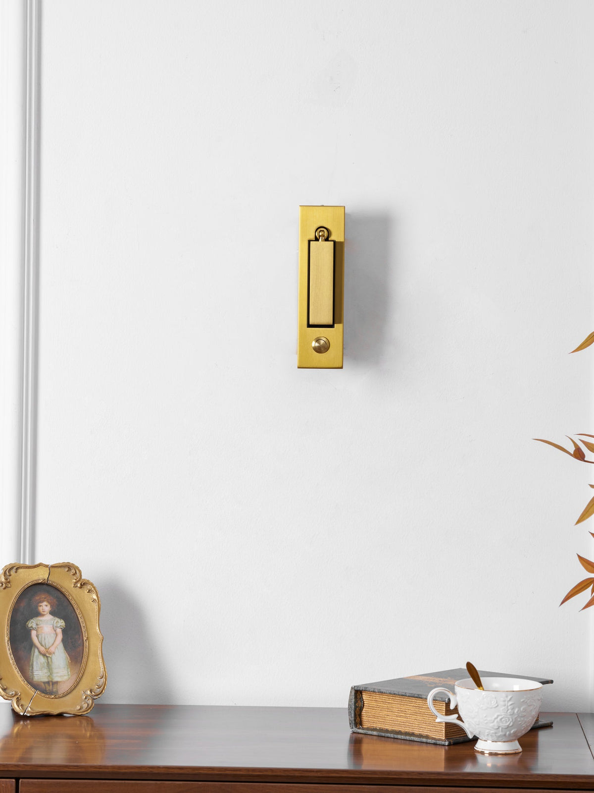 Lámpara de pared articulada de aluminio para lectura, estudio y cabecera