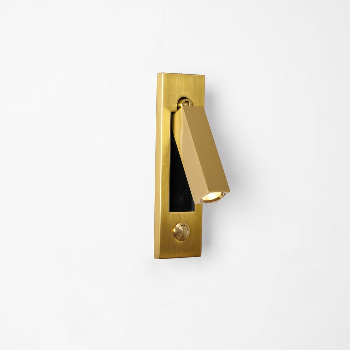 Lámpara de pared articulada de aluminio para lectura, estudio y cabecera