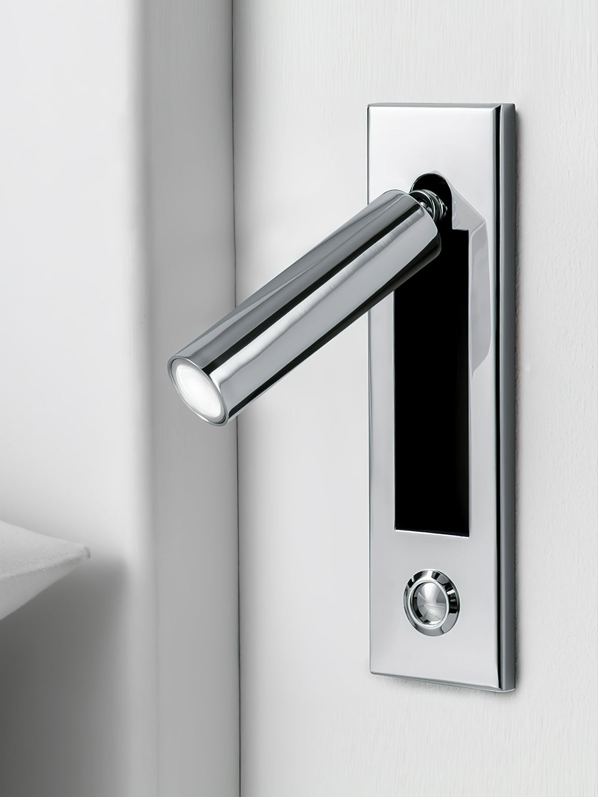 Lámpara de pared articulada de aluminio para lectura, estudio y cabecera