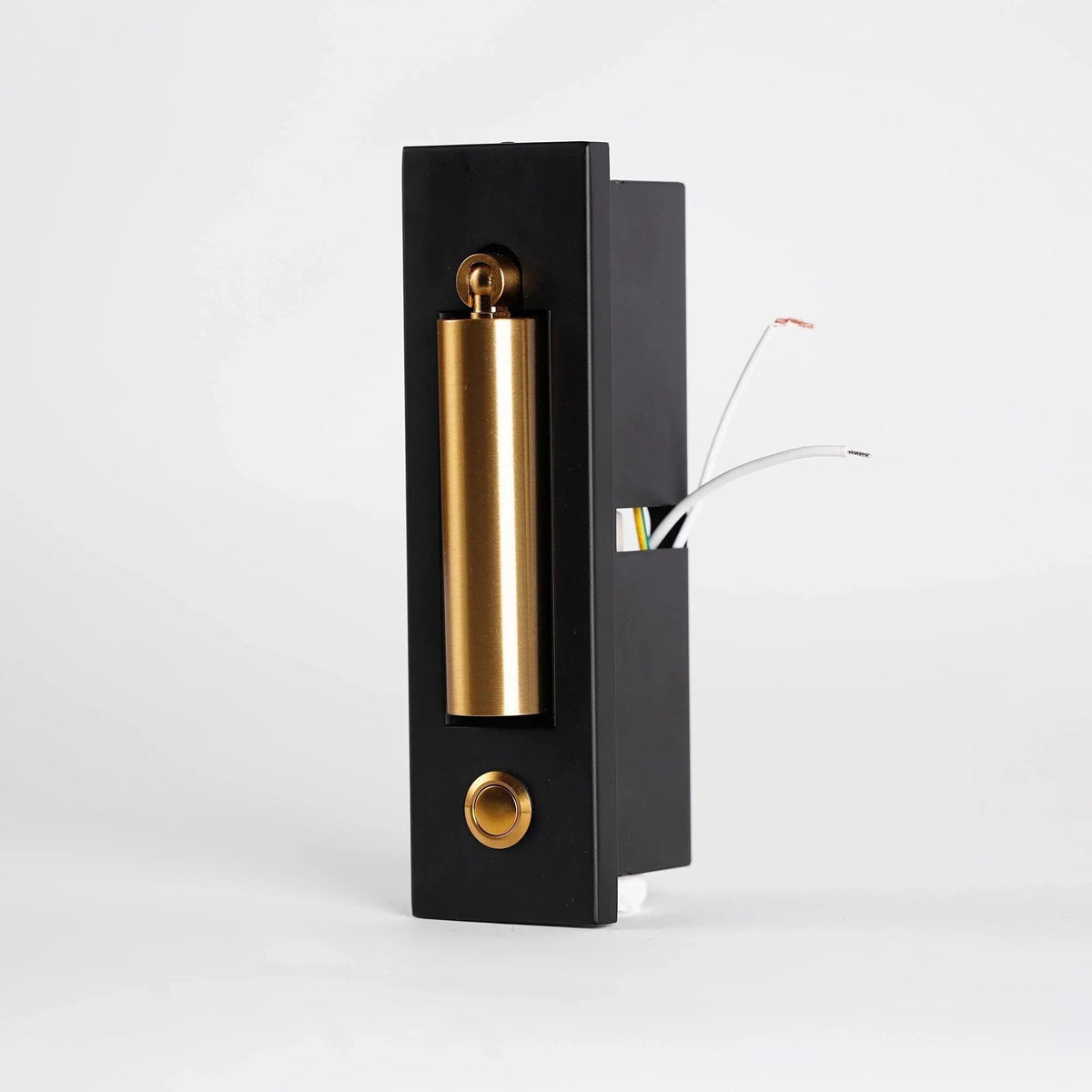 Verzonken LED-leeslamp 2 in aluminium, verstelbare wandlamp voor naast het bed, zwart, inbouw, voor slaapkamer, nachtkastje, taakverlichting, verborgen schakelaar | Thomler