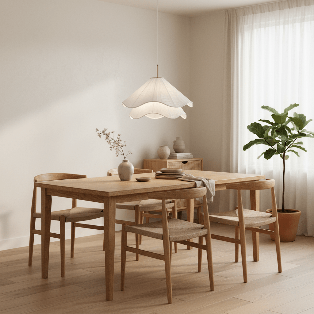 Lámpara colgante de pétalos de flores en capas, blanca y dorada, 24 pulgadas de diámetro, altura ajustable para comedor, cocina, dormitorio, sobre la mesa o isla | Thomler
