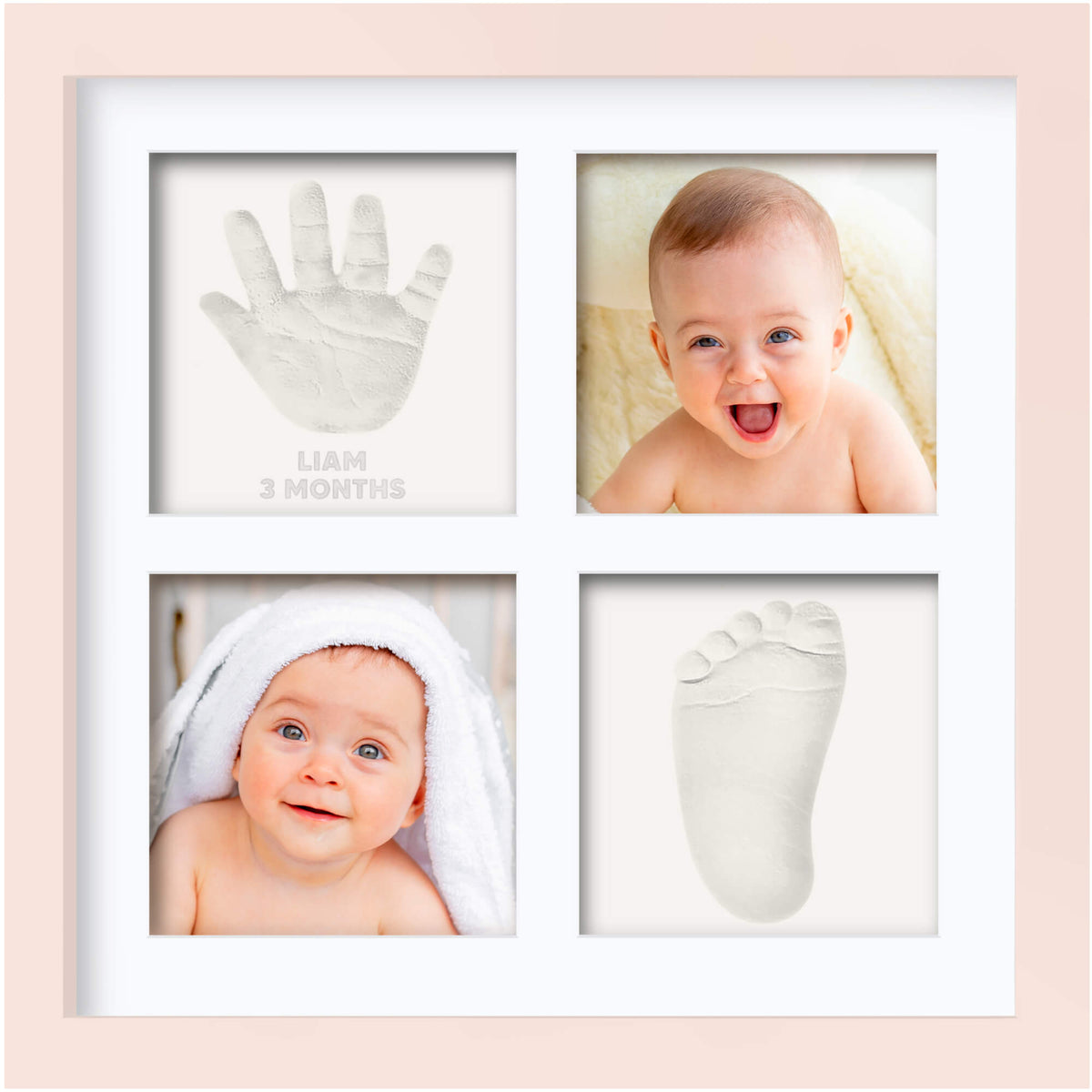 Baby Hand & Footprint Keepsake Frame (Deluxe)