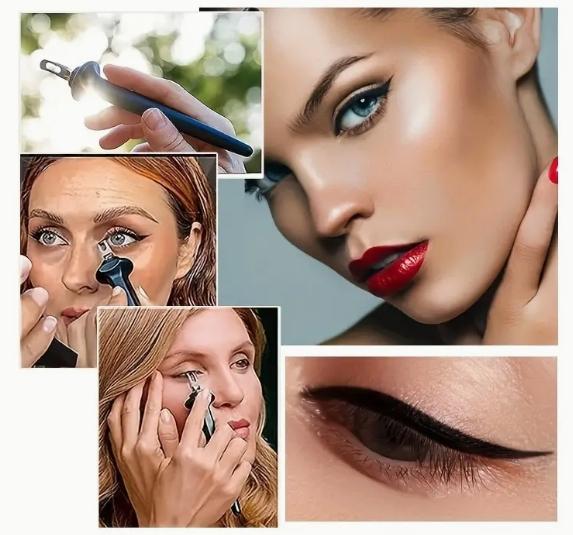 Precisie-eyeliner met veegvaste en waterproof formule voor winged eyeliner en alledaagse looks | Veganistische en diervriendelijke make-up eyeliner | Thomler