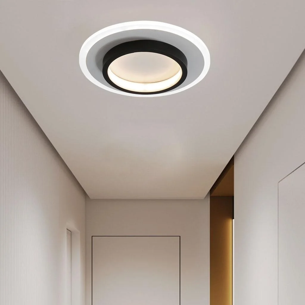 Round Flush Mount LED Light 2 in Low Profile for Bedroom Hallway Living Room Kitchen Entry Modern Ultra Slim Disk Design 10W 20W Integrated | Thomler
