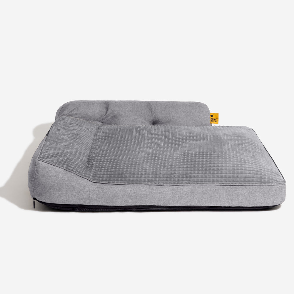 Orthopedisch honden- en kattenmand met opstaande rand – Wasbaar, antislip onderkant, comfort voor alle seizoenen