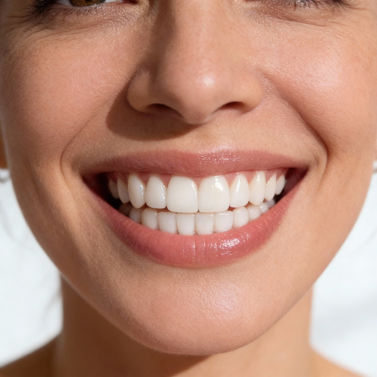 Snap-On kosmetische Zahnblenden für Ober- und Unterkiefer | Formbare Dental-Veneers | Hitzeverformbare, natürlich weiße Schiene | Wiederverwendbare Lächeln-Blende