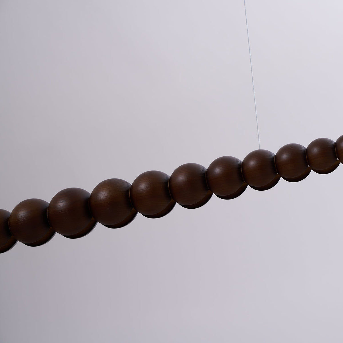 Lineare LED-Deckenleuchte Holz & Metall 3000K für Kücheninsel Esszimmer höhenverstellbare Pendelleuchte Barlicht modern minimalistisch Skandi | Thomler