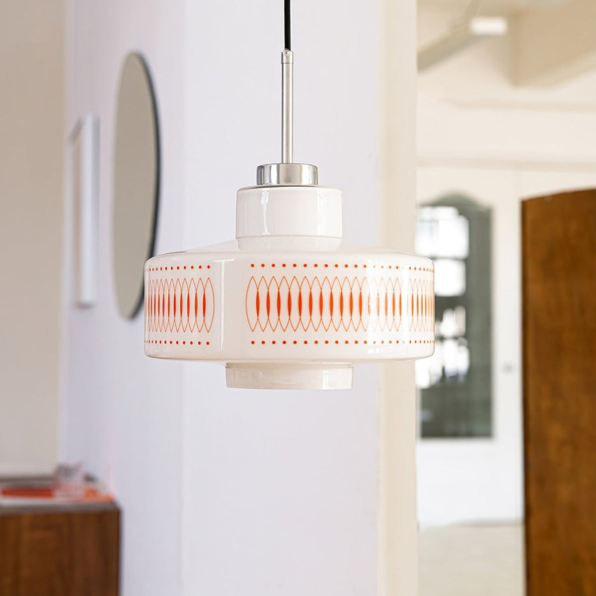 Metal & Glass Hanging Fixture 11 in Faceted Shade Indoor Overhead Lighting Dining Kitchen Island Suspended Lamp Modern Farmhouse Adjustable | Thomler
