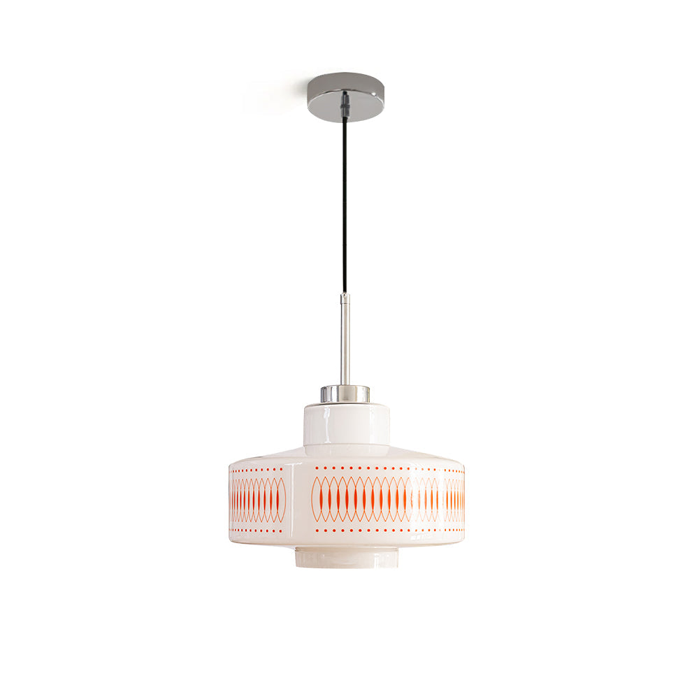 Metal & Glass Hanging Fixture 11 in Faceted Shade Indoor Overhead Lighting Dining Kitchen Island Suspended Lamp Modern Farmhouse Adjustable | Thomler