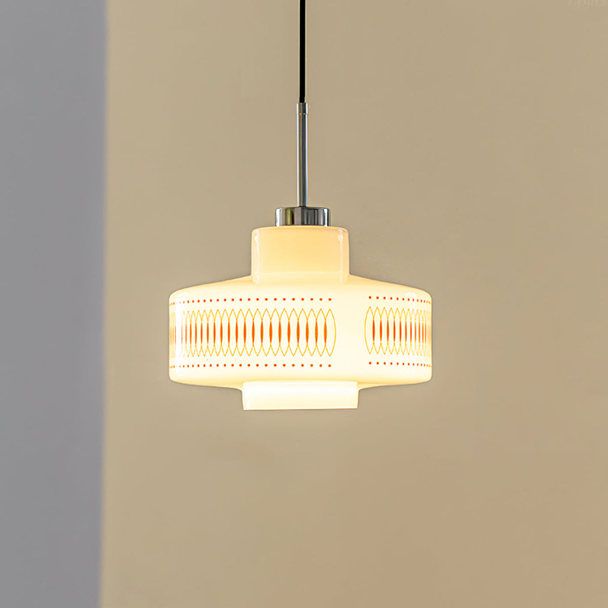 Metal & Glass Hanging Fixture 11 in Faceted Shade Indoor Overhead Lighting Dining Kitchen Island Suspended Lamp Modern Farmhouse Adjustable | Thomler