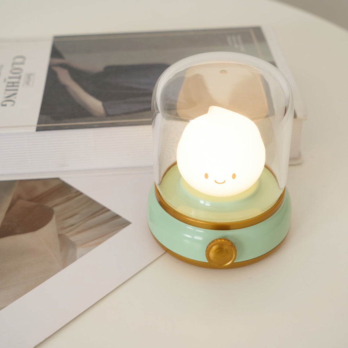 Vintage-Style Flame LED Accent Lamp 4 in Adjustable Brightness USB Rechargeable Bedroom Nightstand Reading Desk Decor | Thomler