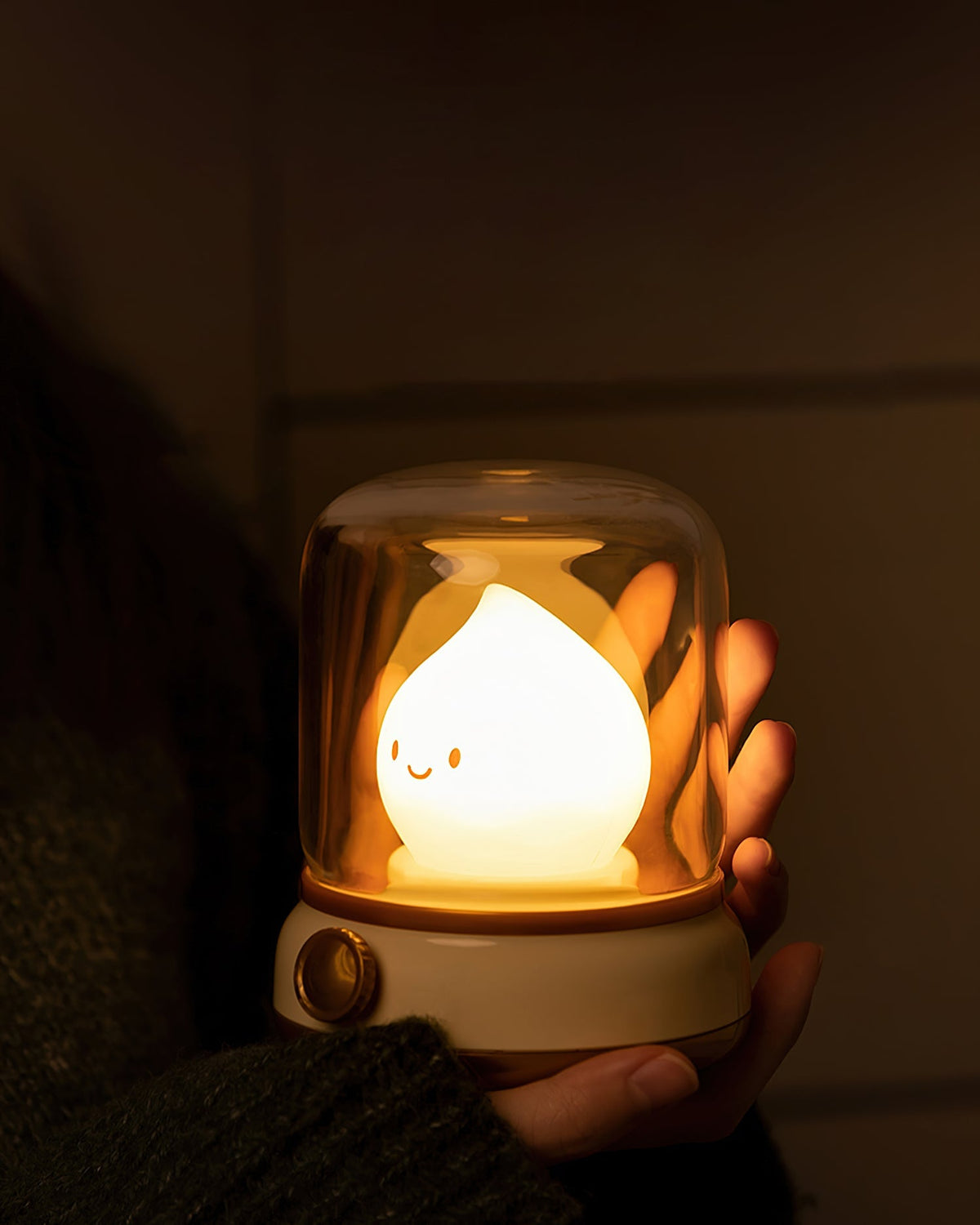 Vintage-Style Flame LED Accent Lamp 4 in Adjustable Brightness USB Rechargeable Bedroom Nightstand Reading Desk Decor | Thomler