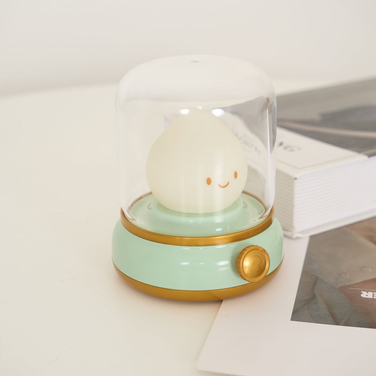 Vintage-Style Flame LED Accent Lamp 4 in Adjustable Brightness USB Rechargeable Bedroom Nightstand Reading Desk Decor | Thomler