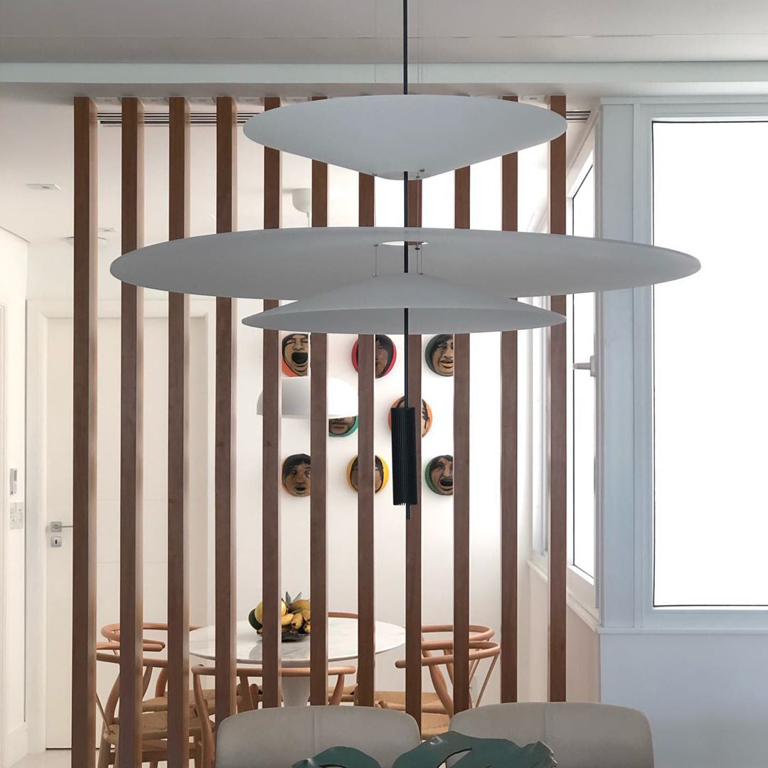 Lámpara de techo LED moderna de 26 pulgadas, acrílico blanco, altura ajustable, para cocina, comedor, dormitorio, entrada, iluminación de techo