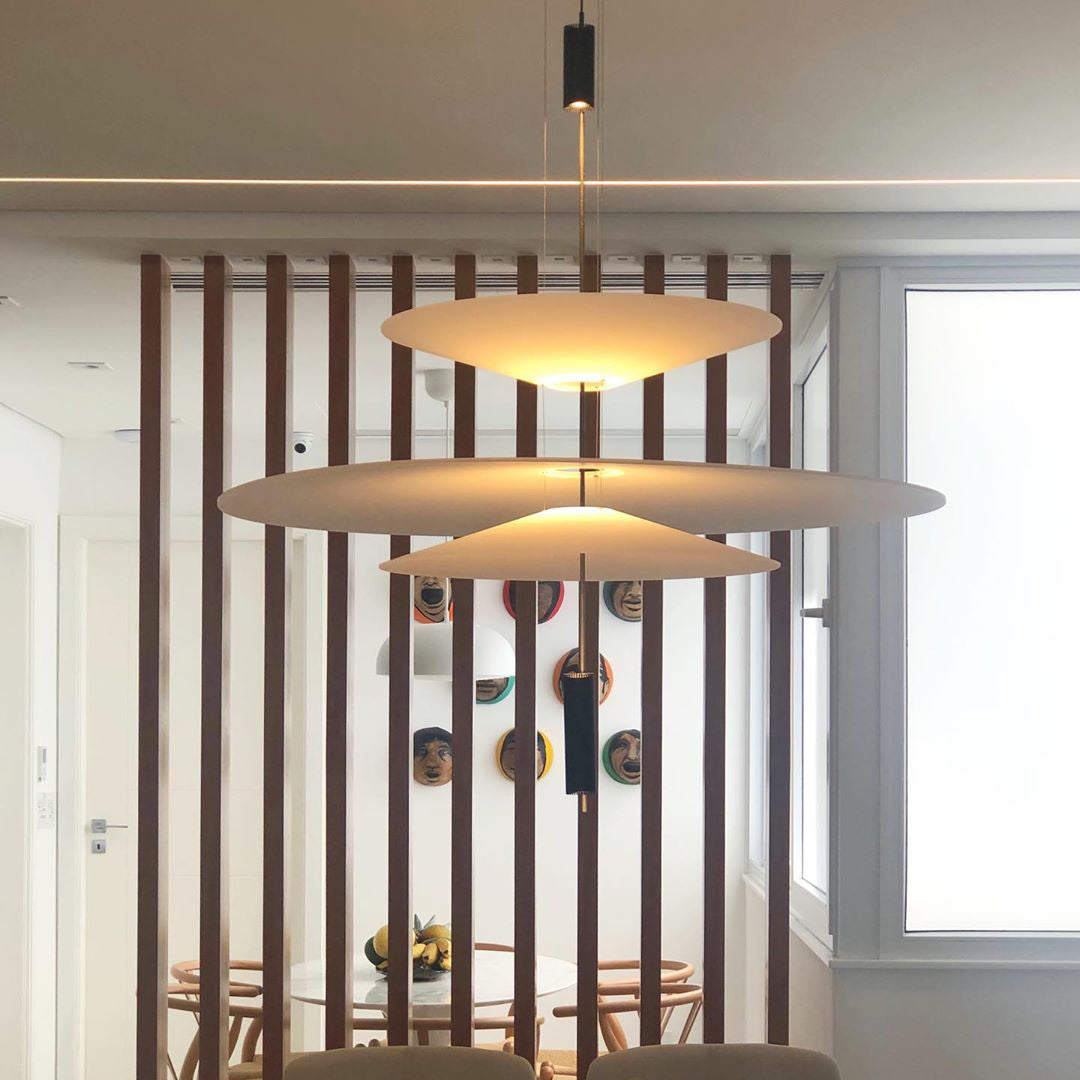 Lámpara de techo LED moderna de 26 pulgadas, acrílico blanco, altura ajustable, para cocina, comedor, dormitorio, entrada, iluminación de techo