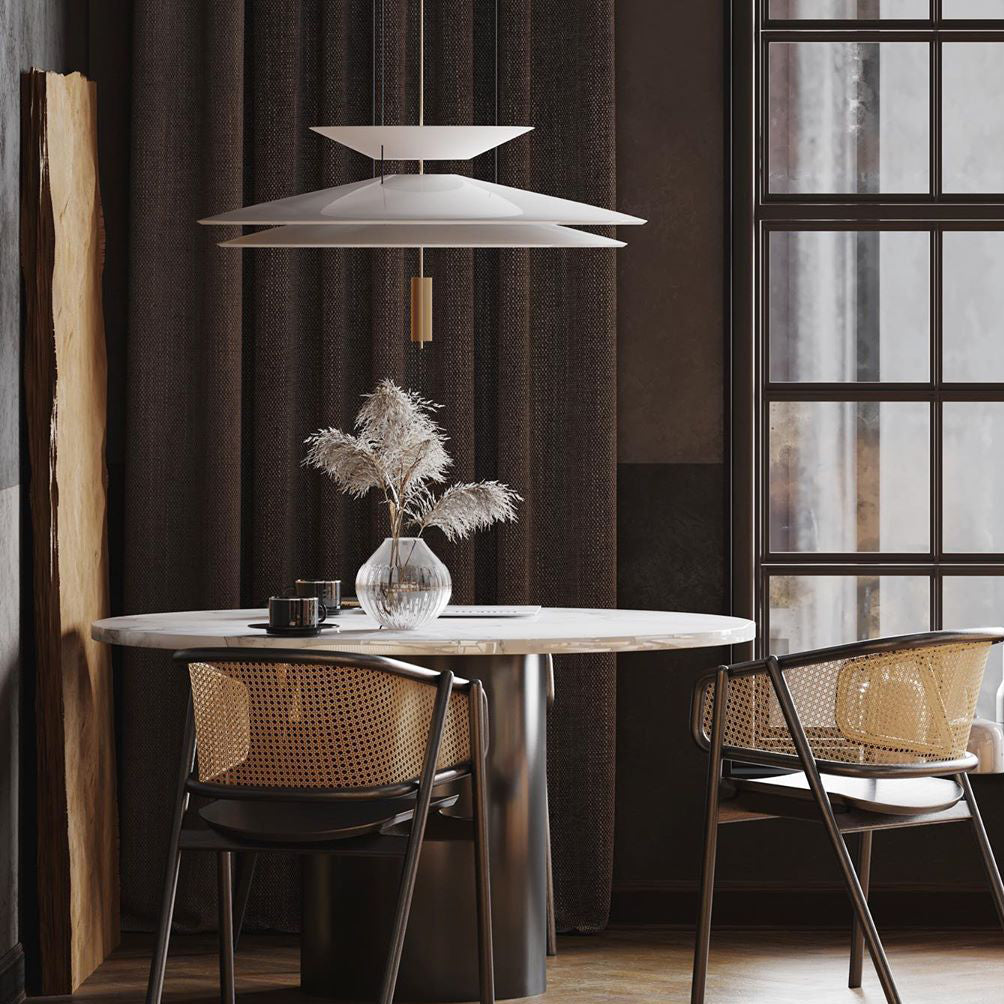 Lámpara de techo LED moderna de 26 pulgadas, acrílico blanco, altura ajustable, para cocina, comedor, dormitorio, entrada, iluminación de techo