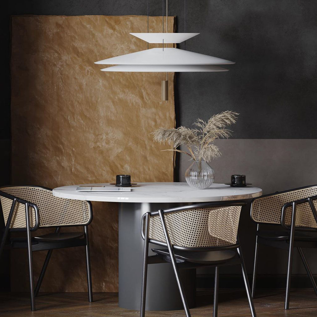Lámpara de techo LED moderna de 26 pulgadas, acrílico blanco, altura ajustable, para cocina, comedor, dormitorio, entrada, iluminación de techo