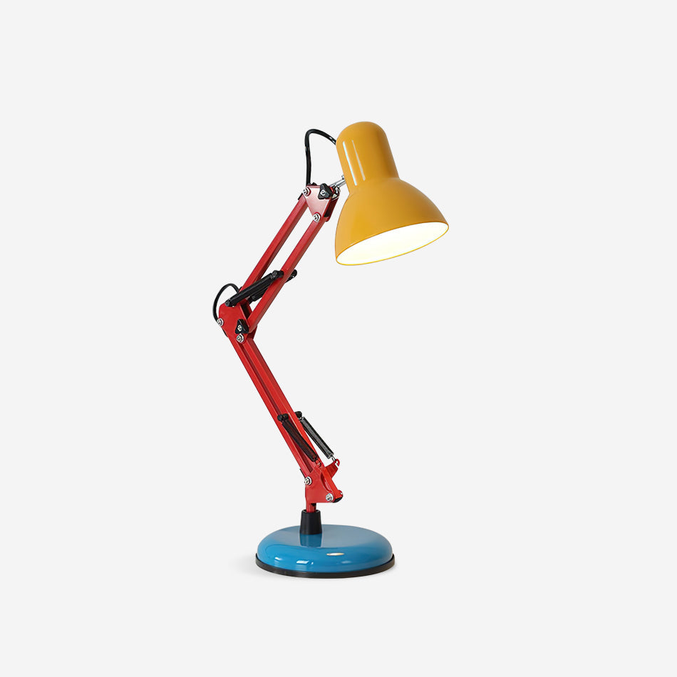 Articulating Metal Arm Task Lamp 21.6 in with Multicolor Accents for Desks Bedrooms Home Office Reading Study Workspace Nightstand | Thomler