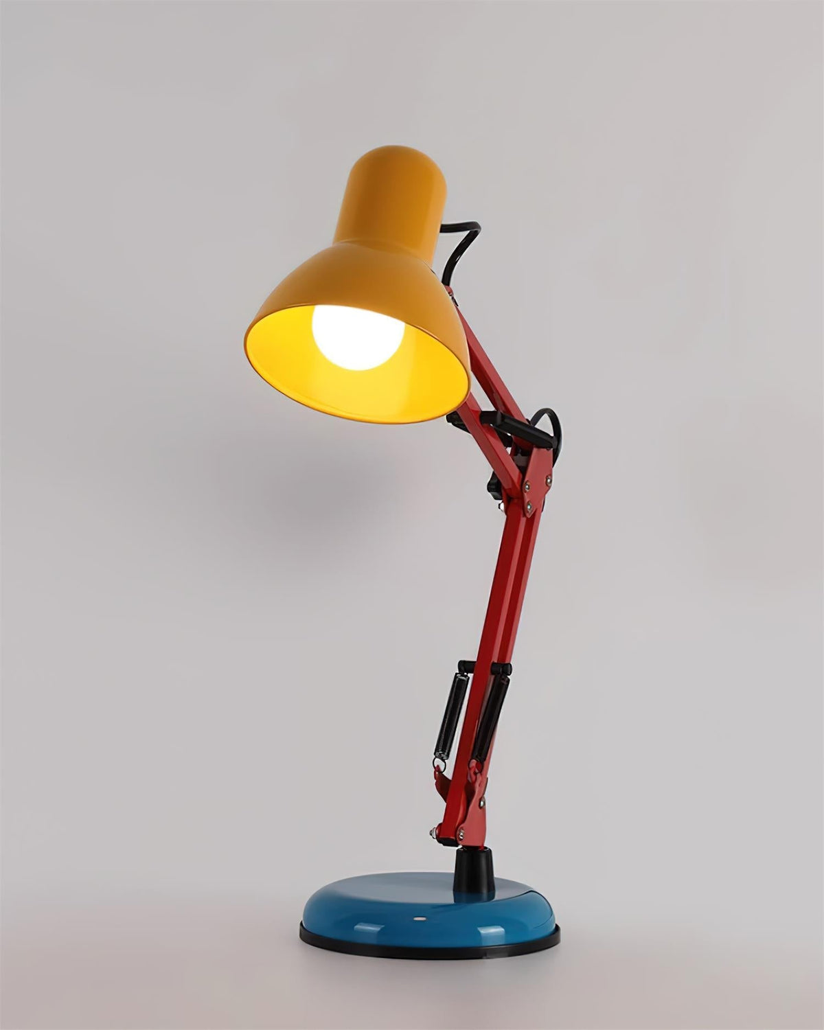 Articulating Metal Arm Task Lamp 21.6 in with Multicolor Accents for Desks Bedrooms Home Office Reading Study Workspace Nightstand | Thomler