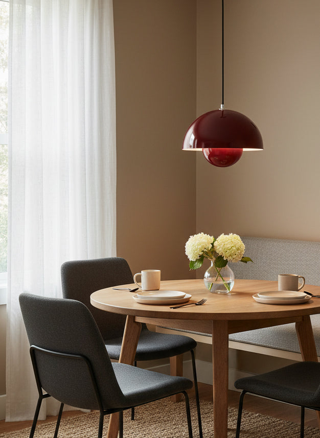 Aluminium-Pendelleuchte, 9-Zoll-Kuppelschirm, verstellbares Kabel, moderne Beleuchtung, Küchen- und Esszimmer-Insel, Deckenlampe, geometrische Halbkugel